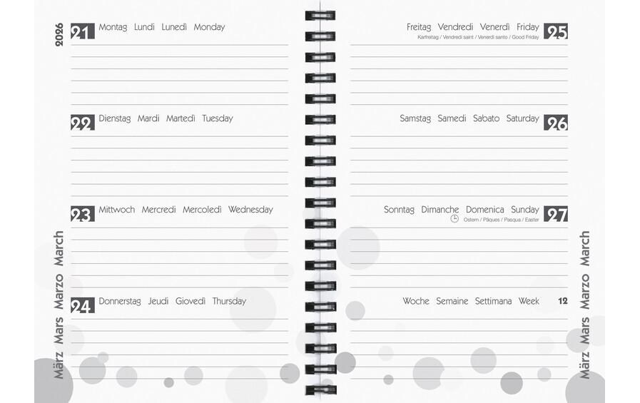 Biella Schüleragenda Mydiary Summer 25/26 FSC, 3½T/1S, 12 x 16.5 cm