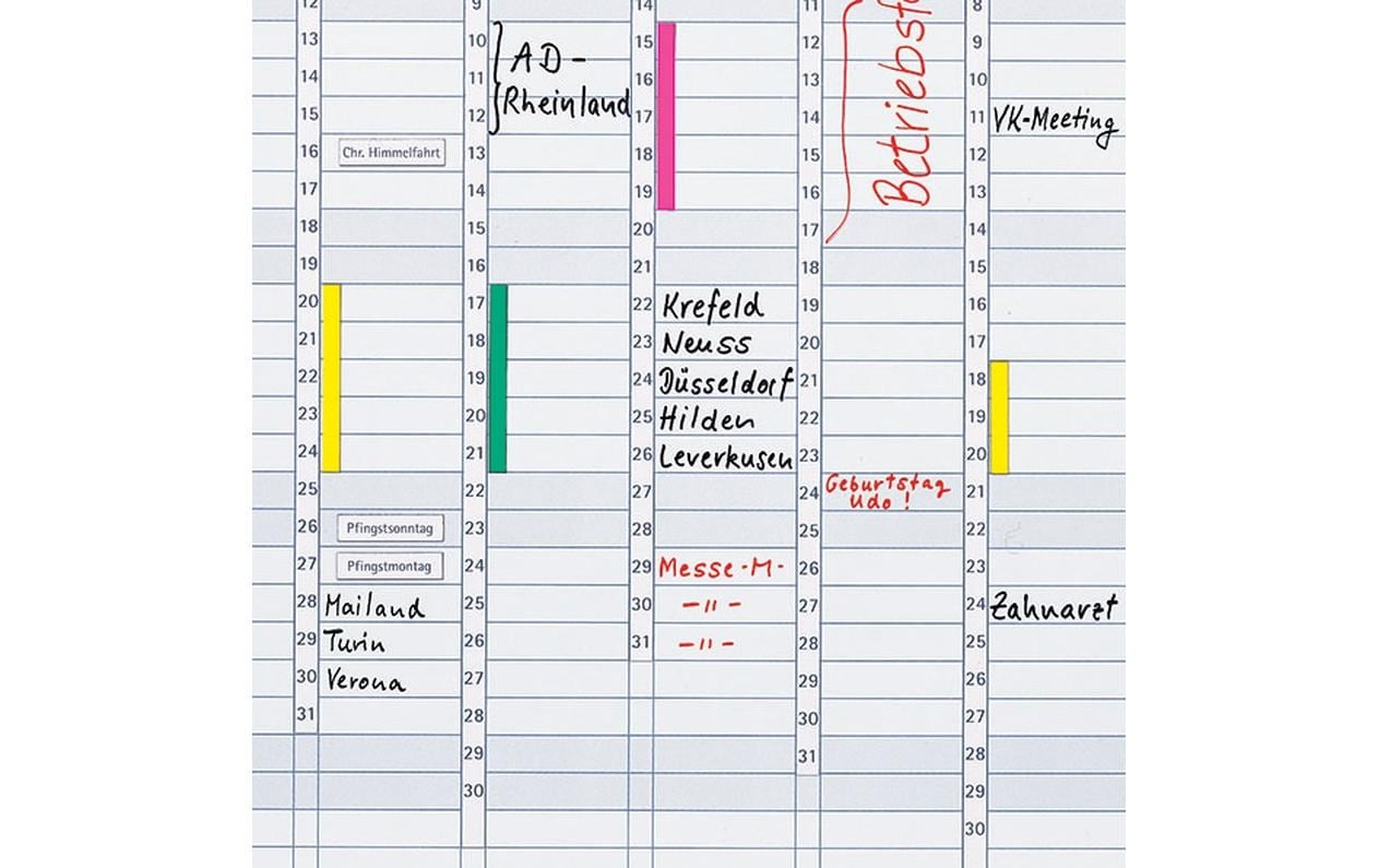 Franken Datumsstreifen Selbstklebend 14 cm x 42 cm, Transparent