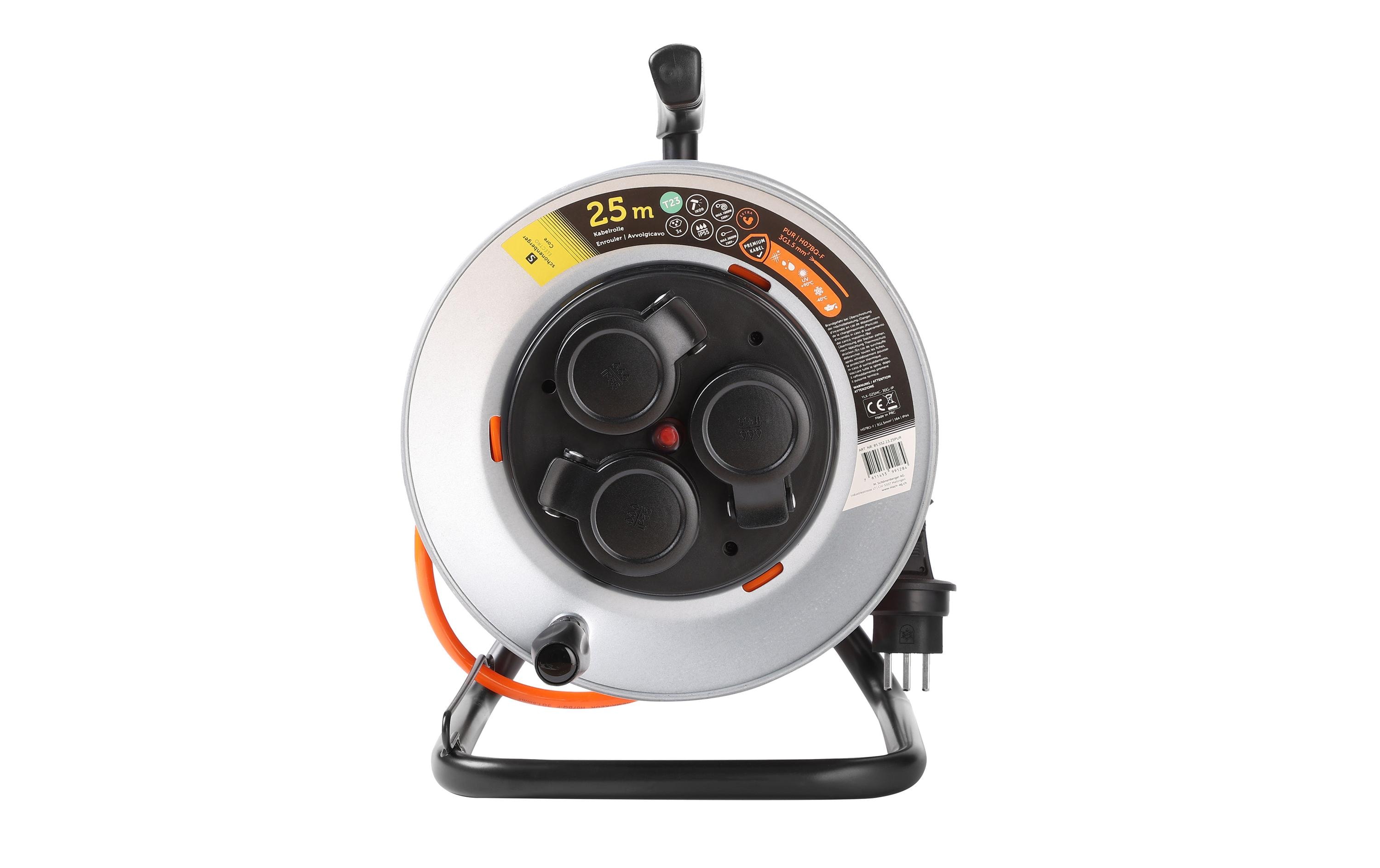 Schönenberger Kabelrolle Metall T23 IP55 25m 3 x T23