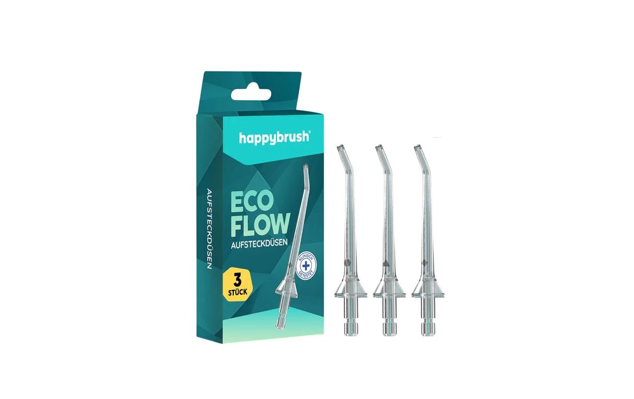 happybrush Zahndüsenkopf Eco Flow 3 Stück