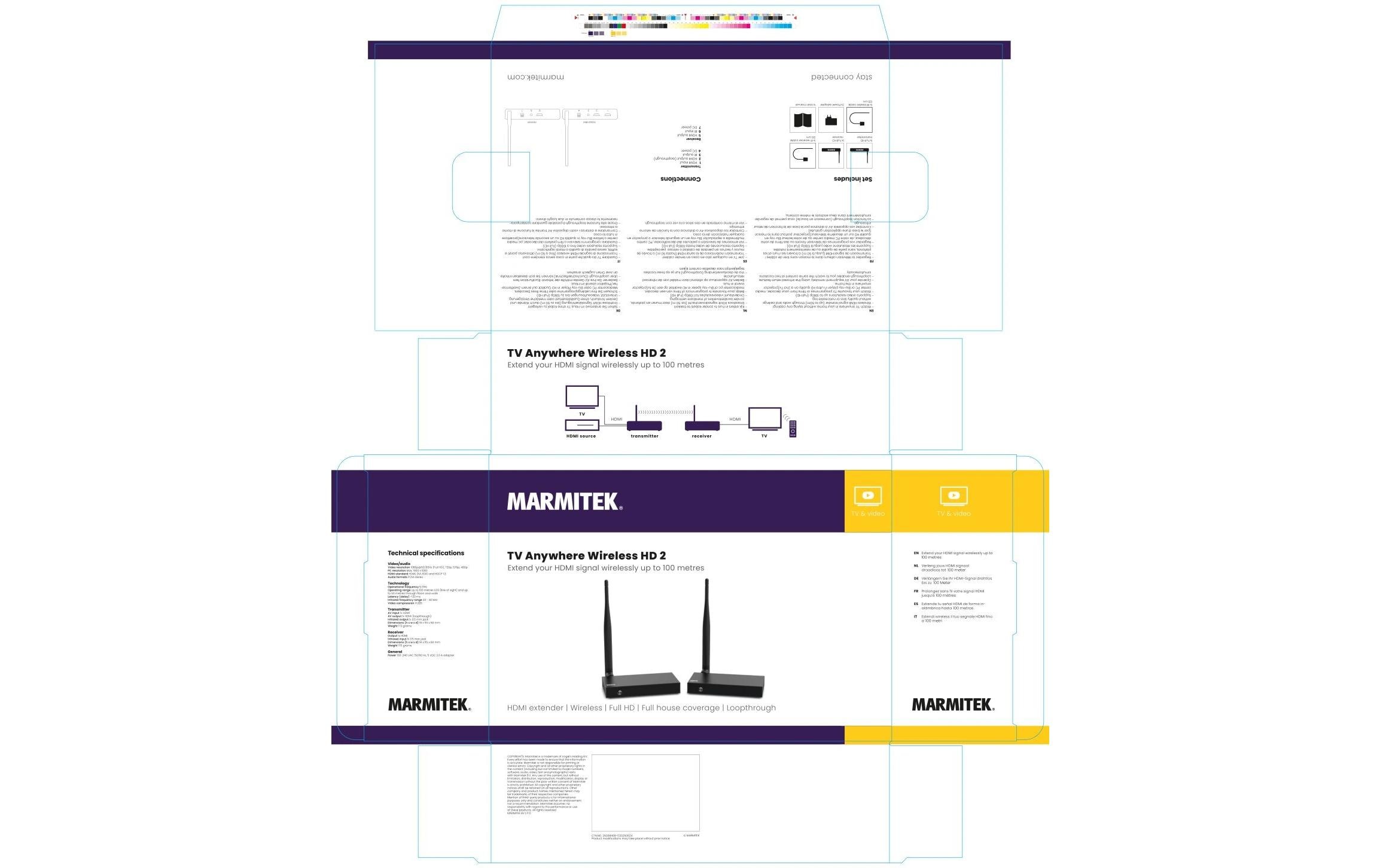 Marmitek Wireless Extender TV Anywhere Wireless HD 2