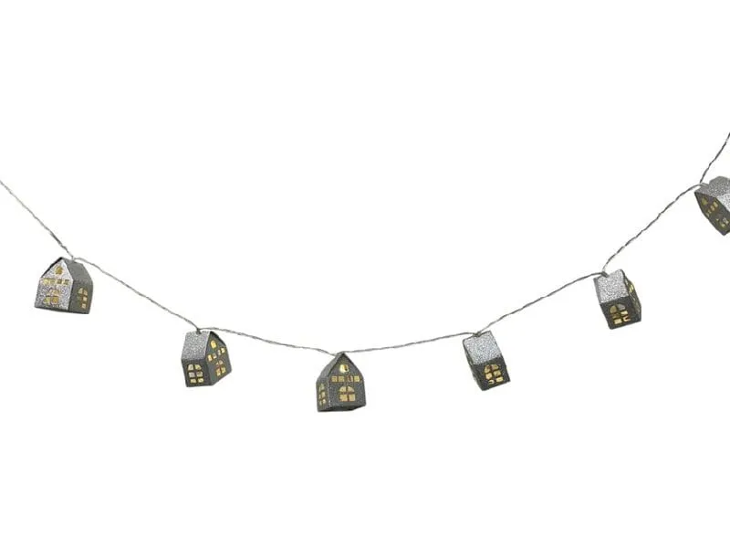 Dameco LED Lichterkette mit Häuschen, 135 cm Dameco LED Lichterkette mit Häuschen, 135 cm