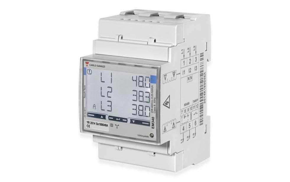 Carlo Gavazzi Dreiphasen-Energiezähler EM340 Direktanschluss MID (Schweiz) Carlo Gavazzi Dreiphasen-Energiezähler EM340 Direktanschluss MID (Schweiz)