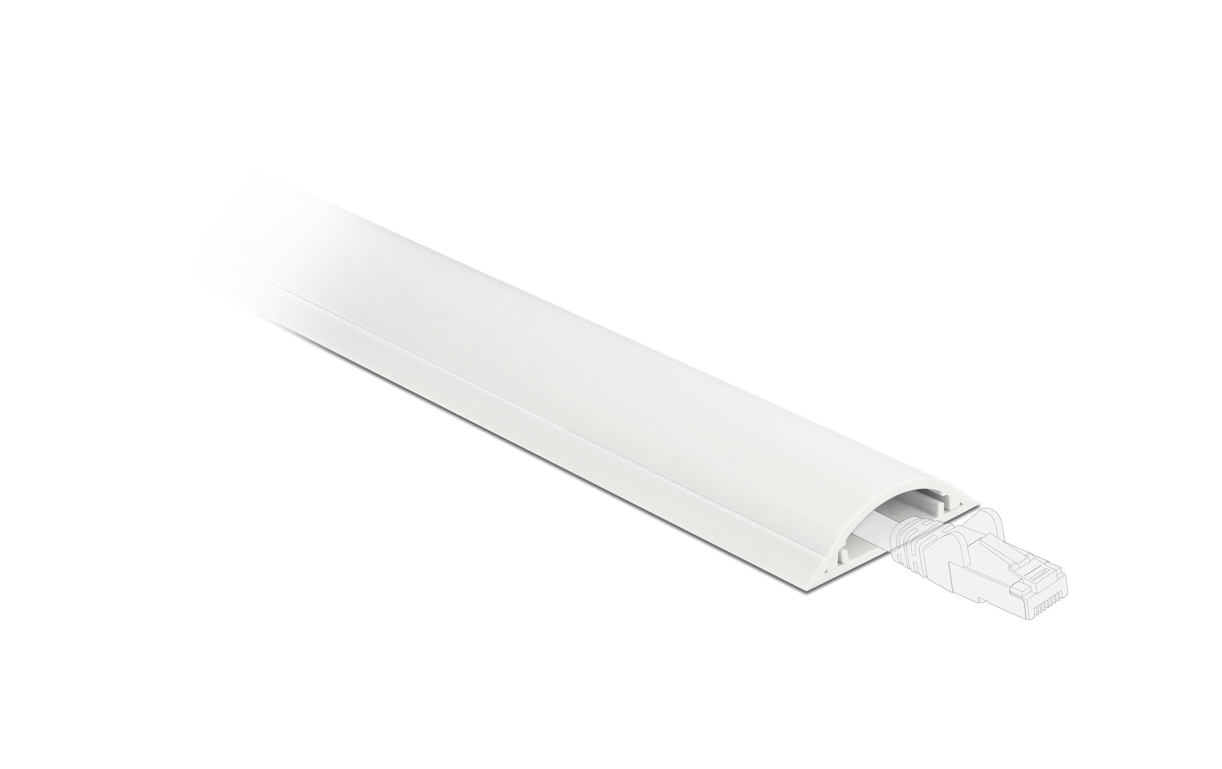 Delock Kabelkanal selbstklebend 1 m x 30 mm Weiss