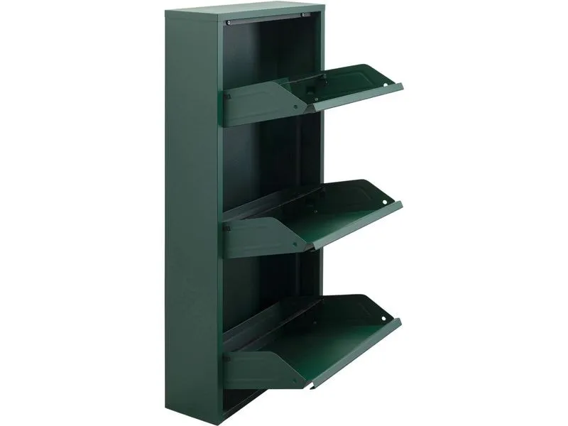 Kare Schuhschrank Caruso 3-er, 50 x 103 cm, Grün