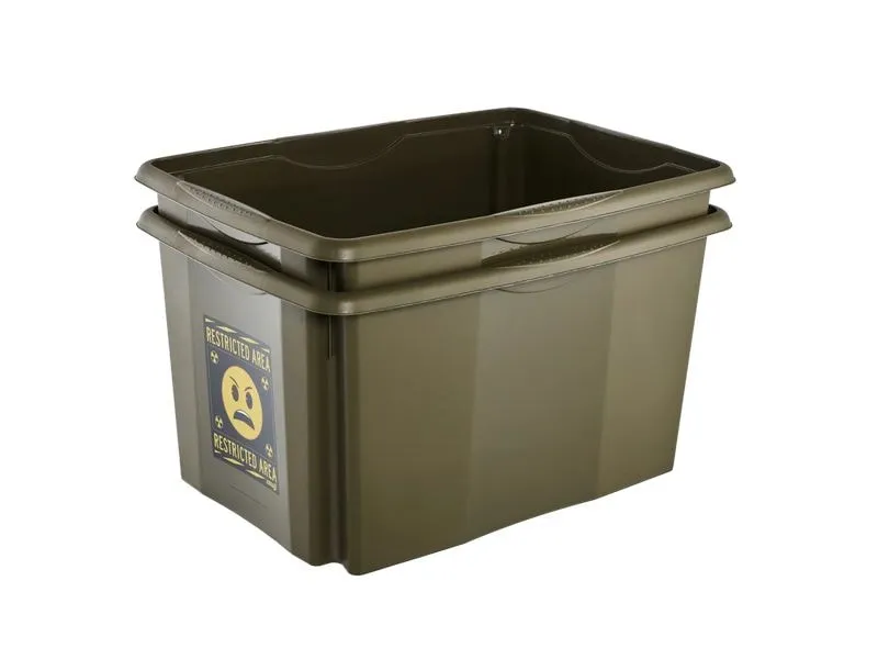 keeeper Karolina Emoji Danger PP Olivgrün 45 l 40 x 55.5 x 30 cm keeeper Karolina Emoji Danger PP Olivgrün 45 l 40 x 55.5 x 30 cm