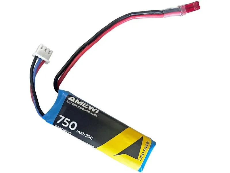 Amewi LiPo Akku 7.4 V 750 mAh MAX20 Amewi LiPo Akku 7.4 V 750 mAh MAX20