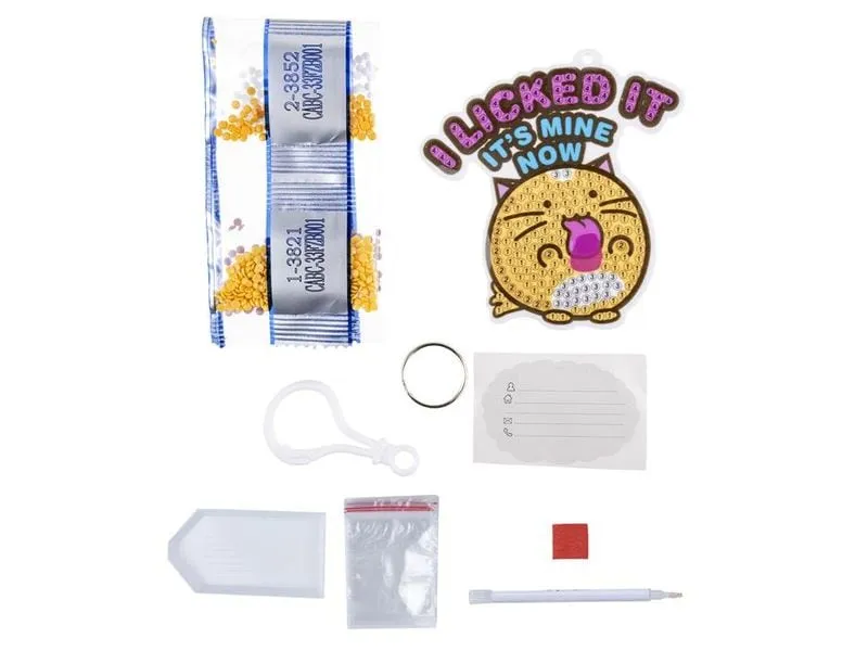 CRAFT Buddy I Licked It, Crystal Art Rucksack Anhänger mehrfarbig