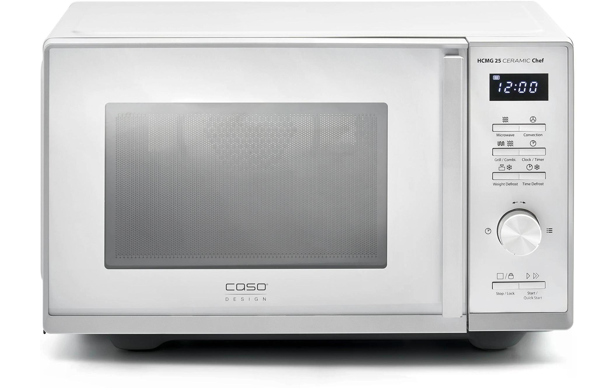 Caso Mikrowelle mit Grill HCMG 25 Ceramic Chef Silber Caso Mikrowelle mit Grill HCMG 25 Ceramic Chef Silber