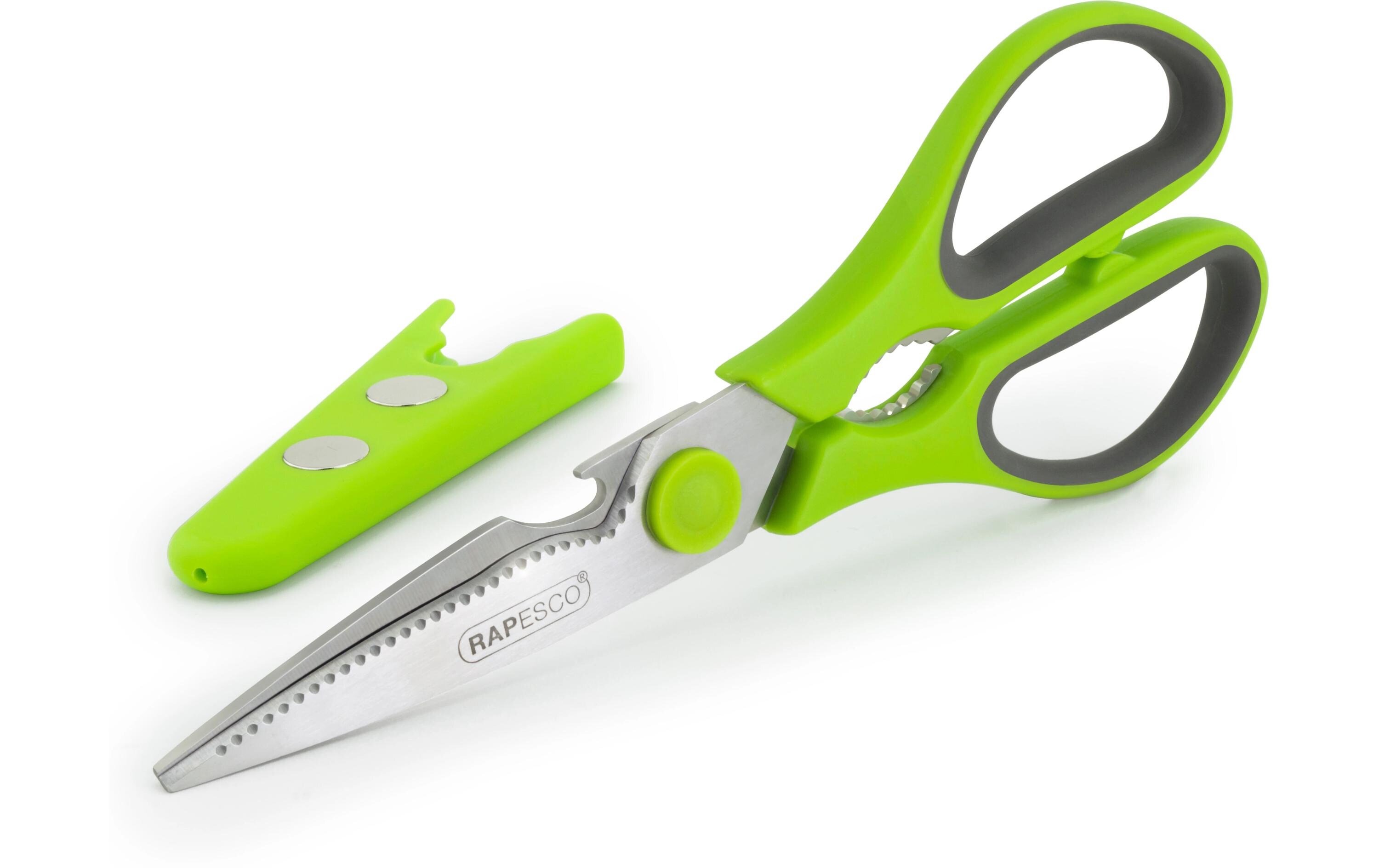 Rapesco Mehrzweck Küchenschere 21 cm, Edelstahl, Universal