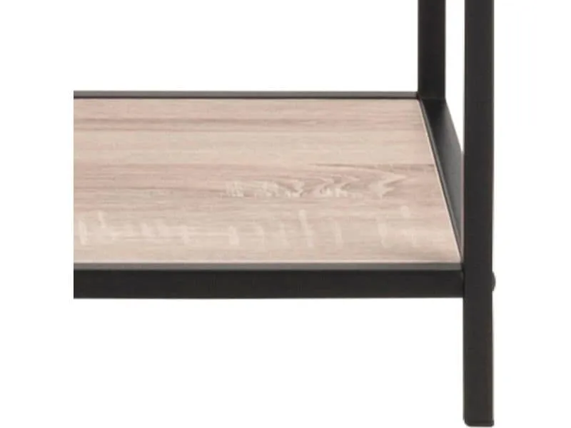 AC Design Regal Seaford 77 x 35 x 185 cm, Eiche/Schwarz AC Design Regal Seaford 77 x 35 x 185 cm, Eiche/Schwarz