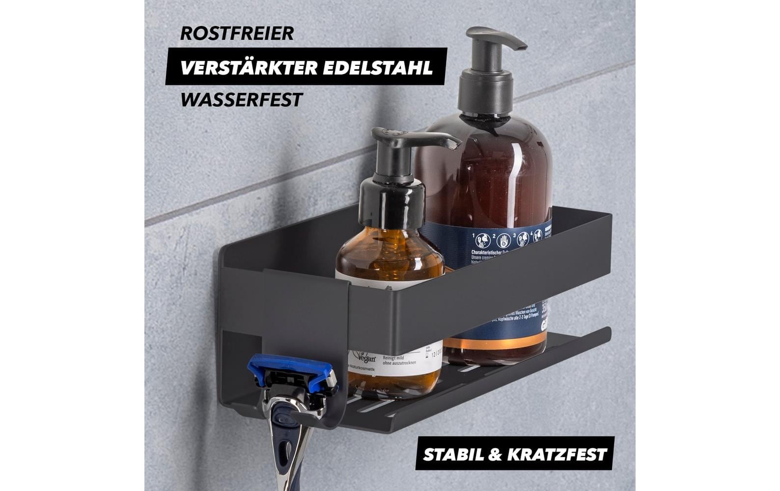 Benkstein Einzel-Duschorganizer Schwarz