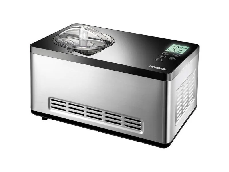 Unold Glacemaschine Gusto 2 l, Silber/Grau
