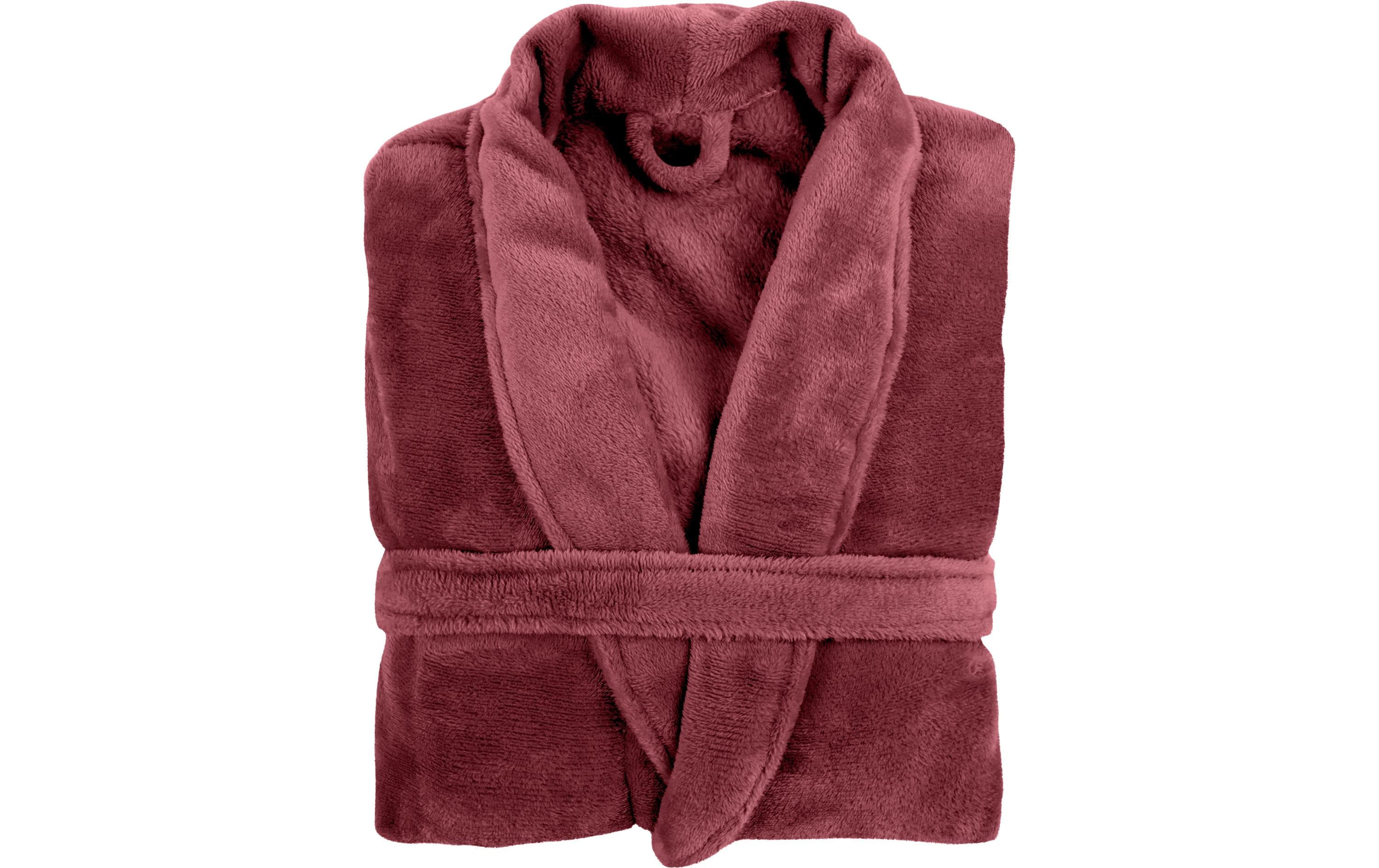Tiseco Bademantel Cosy L/XL, Bordeaux