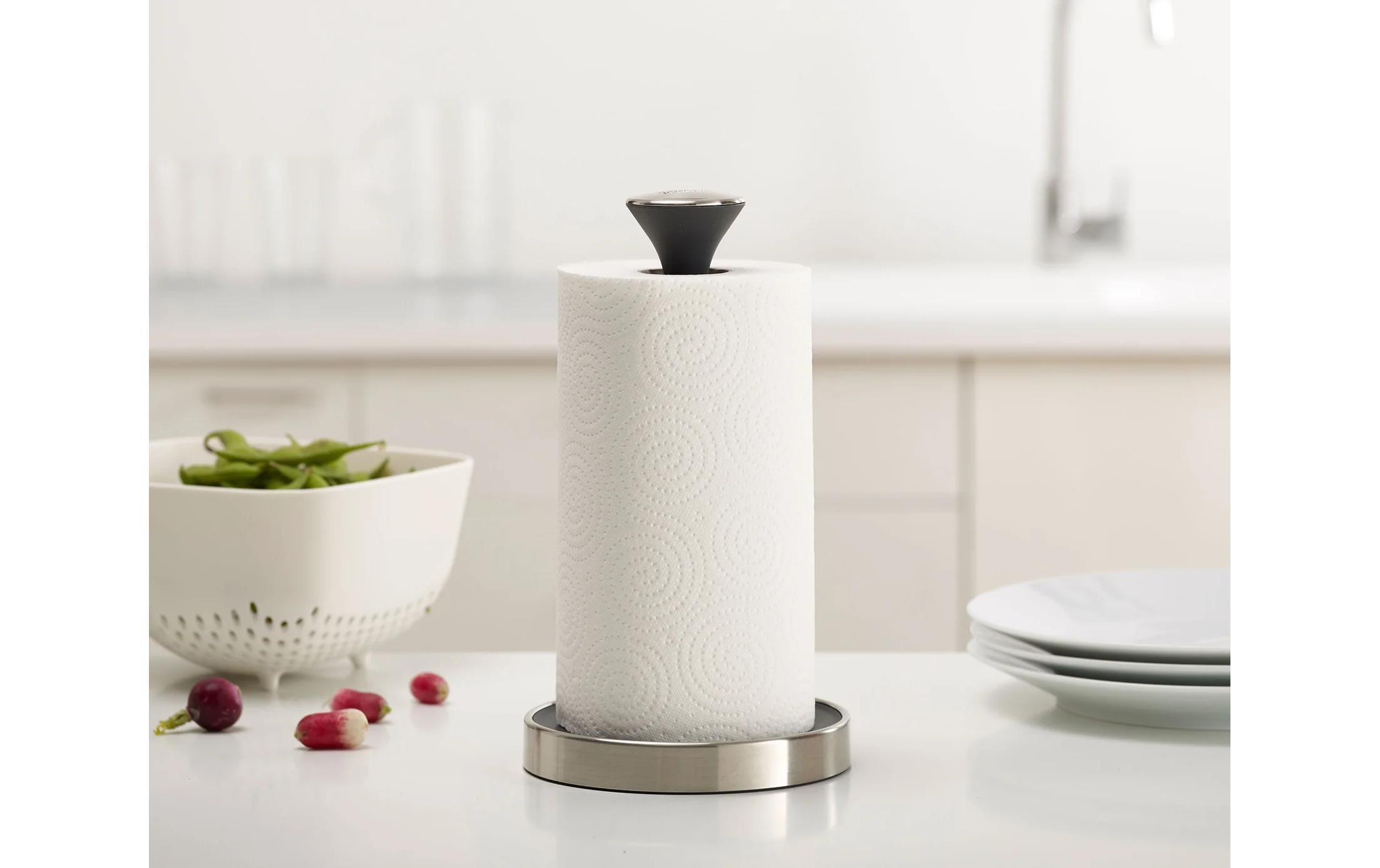 Joseph Joseph Küchenrollenhalter Push+Tear Schwarz, 15 x 32 cm