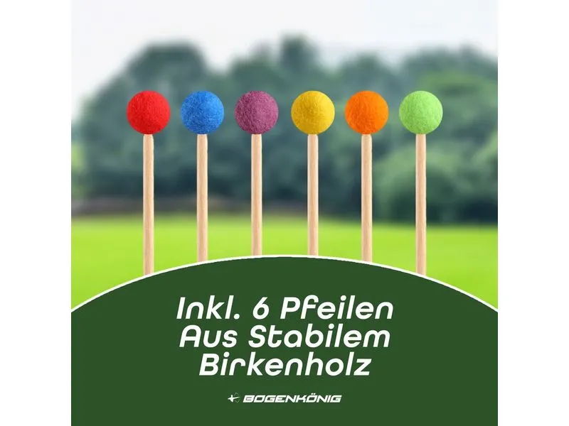 Bogenkönig Bogenschiess-Set 12-teilig