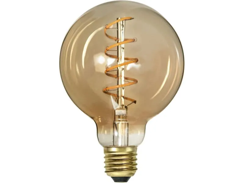 Star Trading LED Leuchtmittel E27 G95 Decoled Spiral Amber Star Trading LED Leuchtmittel E27 G95 Decoled Spiral Amber