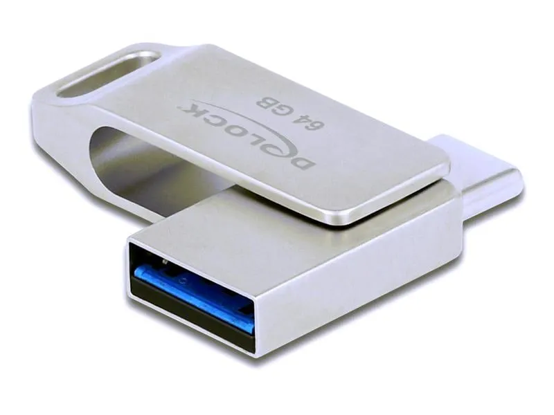 Delock USB-Stick 3.2 Gen 1 USB-C + Typ-A 64 GB Delock USB-Stick 3.2 Gen 1 USB-C + Typ-A 64 GB