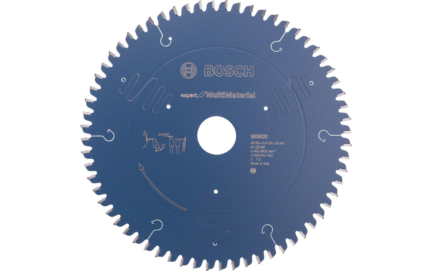 Bosch Professional Kreissägeblatt Expert for Multi Material Ø 216