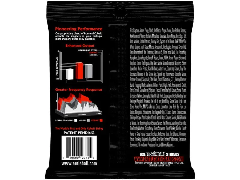 Ernie Ball Gitarrensaiten 2715 Slinky Cobalt – Skinny Top 10-52 Ernie Ball Gitarrensaiten 2715 Slinky Cobalt – Skinny Top 10-52