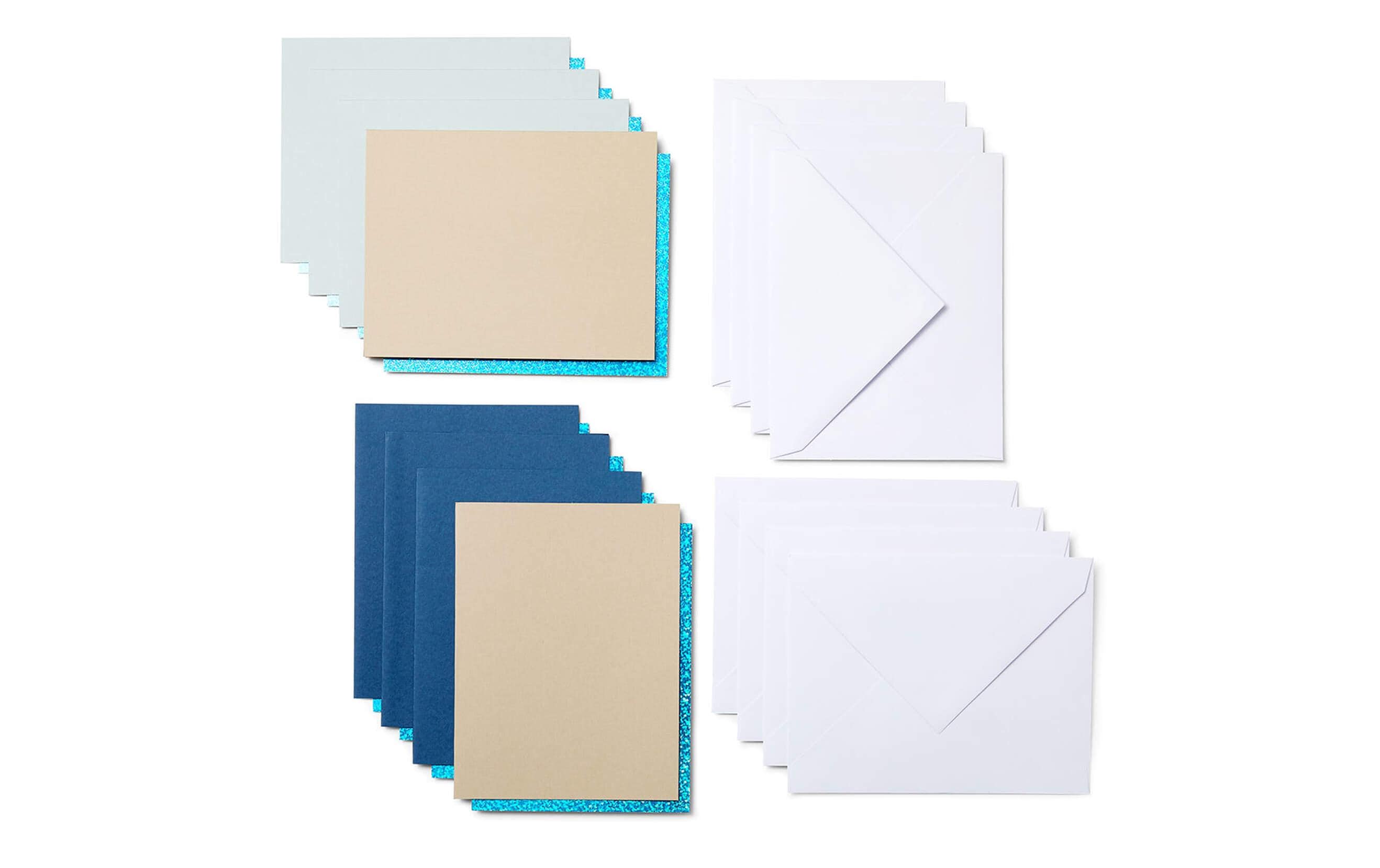 Cricut Blankokarte Joy cut-away 10.8 x 14 cm, Blau/Khaki Cricut Blankokarte Joy cut-away 10.8 x 14 cm, Blau/Khaki