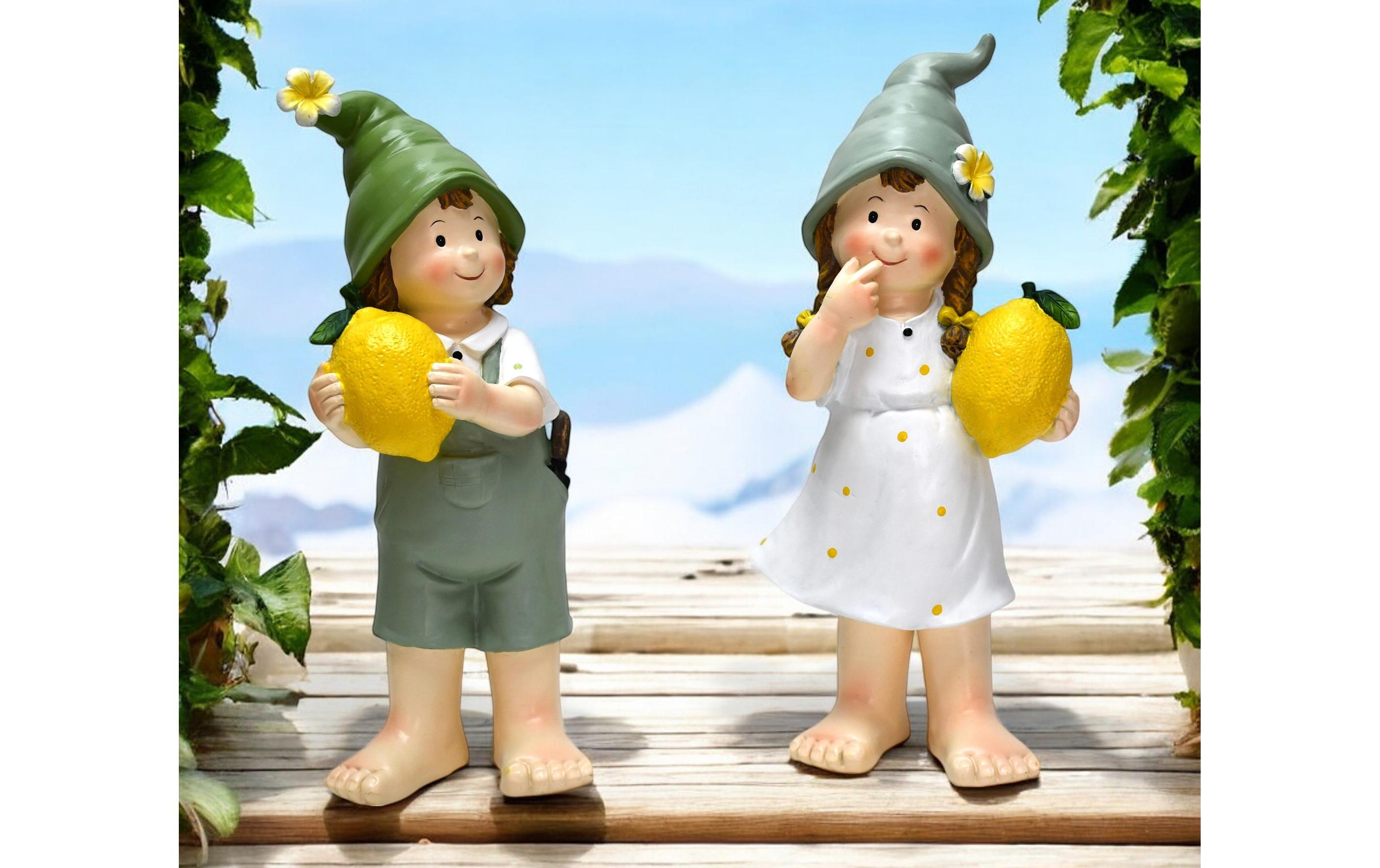 Dameco Dekofigur Kinder mit Zitrone 2er Set