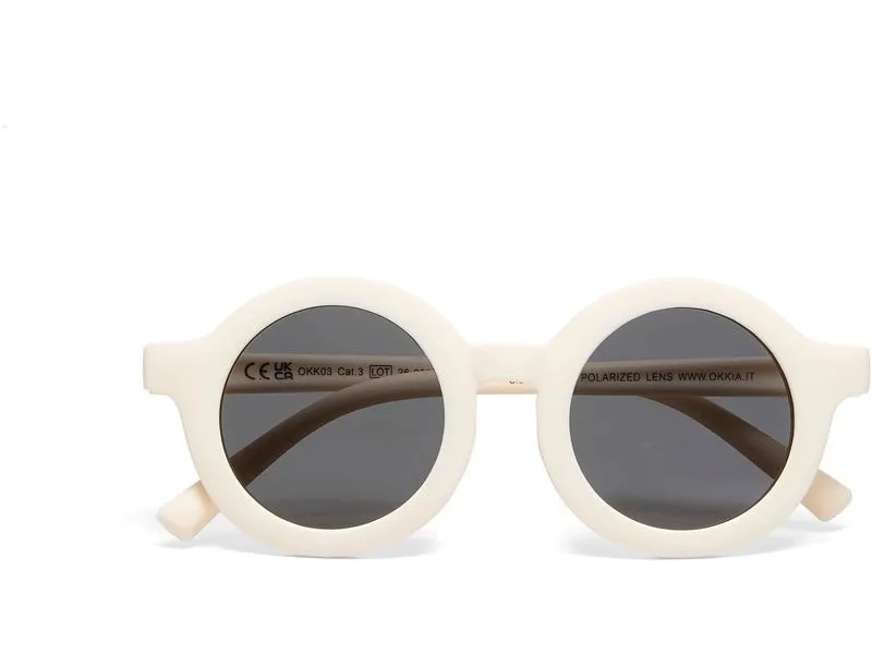 OKKIA Kinder-Sonnenbrille Tondo, 6-10 Jahre Whister White OKKIA Kinder-Sonnenbrille Tondo, 6-10 Jahre Whister White