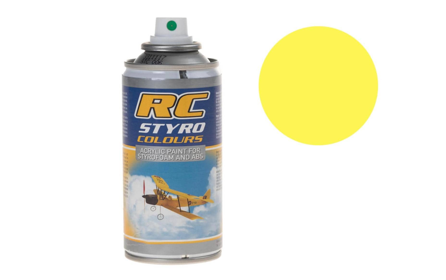 Ghiant Kunststoffspray RC STYRO Neon Gelb 007 150 ml