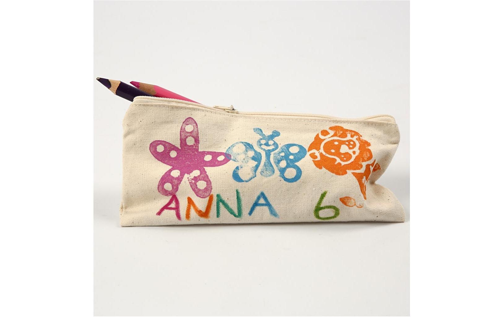 Creativ Company Baumwoll-Schreibetui 21 x 9 cm Baumwolle, Beige Creativ Company Baumwoll-Schreibetui 21 x 9 cm Baumwolle, Beige