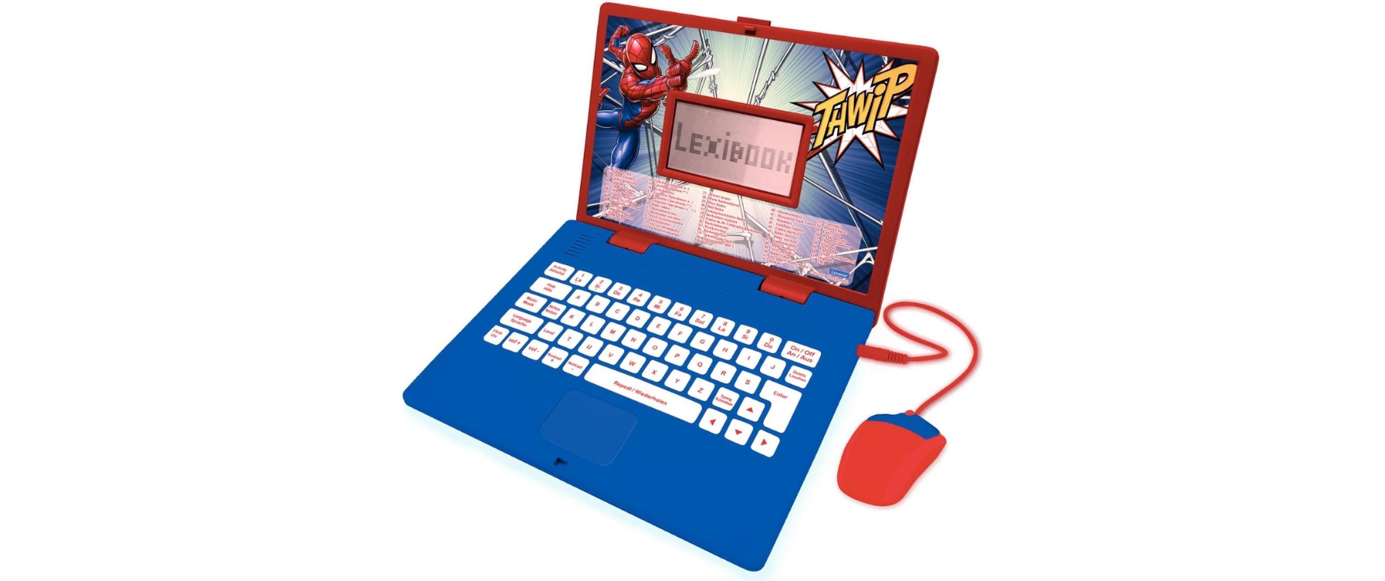 Lexibook Lern-Laptop SpiderMan DE/ENG mit 124 Aktivitäten Blau/Rot Lexibook Lern-Laptop SpiderMan DE/ENG mit 124 Aktivitäten Blau/Rot