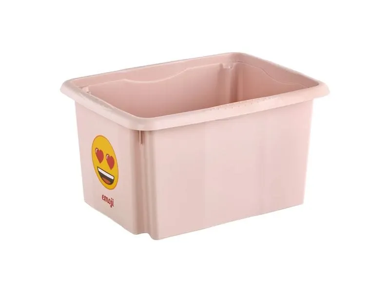 keeeper Karolina Emoji Hearts Emoji Hearts Kunststoffbox rosa 15 L