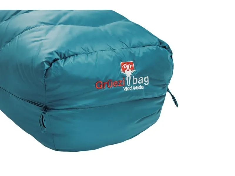 Grüezi Bag Schlafsack DownWool Subzero 2.0 -8 °C 175 cm, Türkis