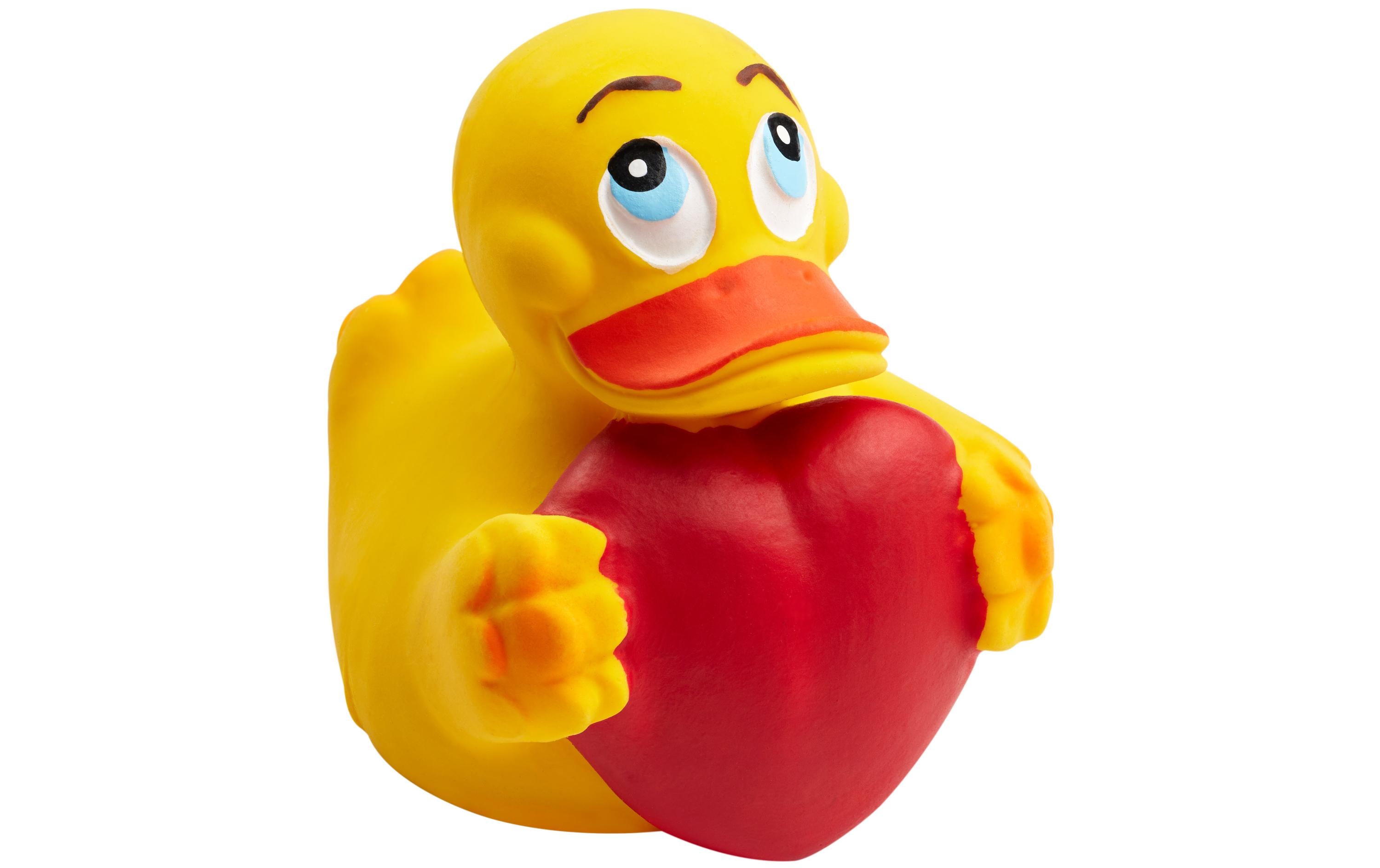 Lanco Badeente mit Herz, 9 cm