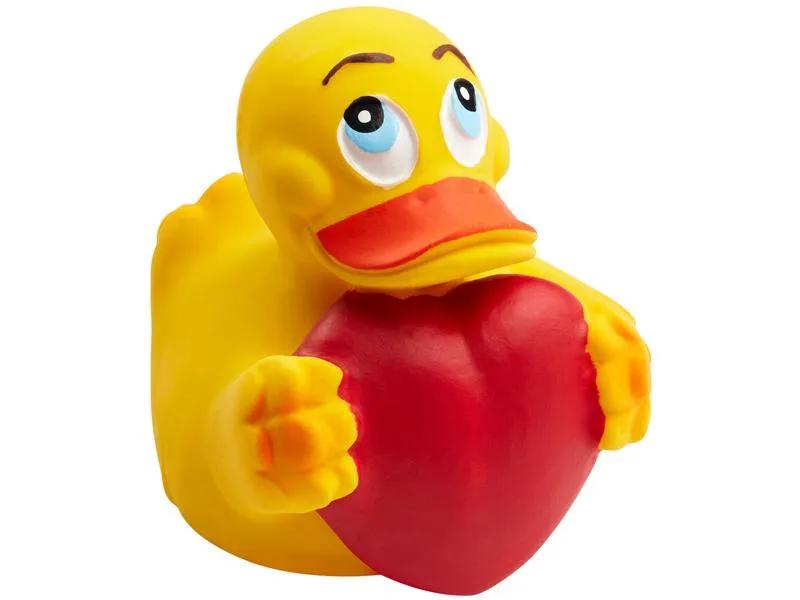 Lanco Badeente mit Herz, 9 cm