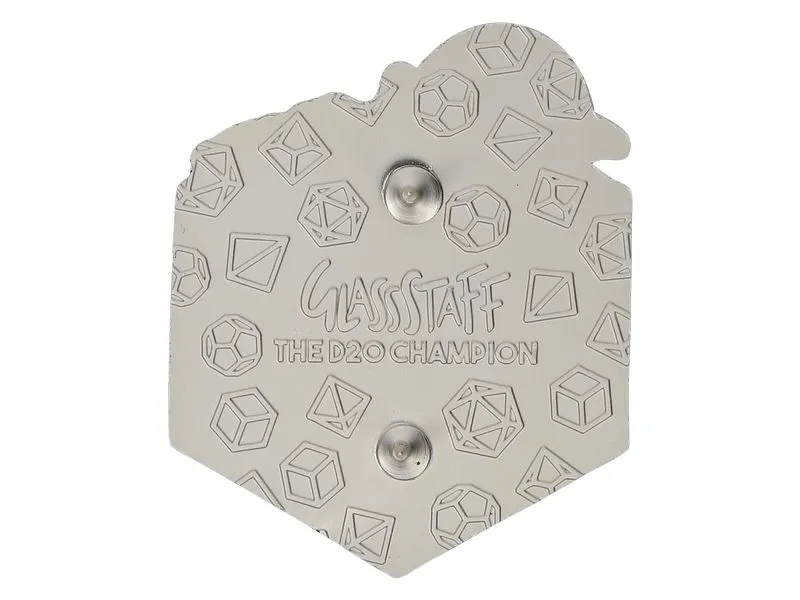 Glass Staff Anstecker The d20 Champion Mehrfarbig