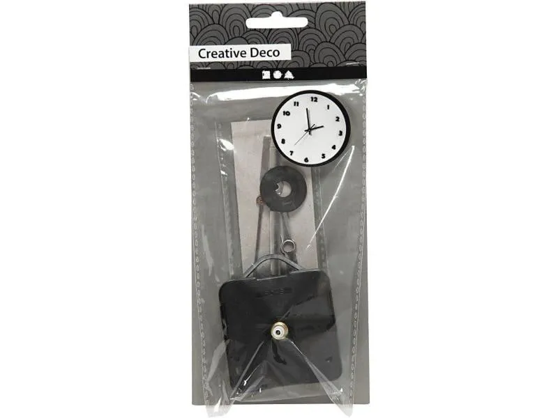 Creativ Company Mechanisches Uhrwerk Set Plattenstärke max 3 mm