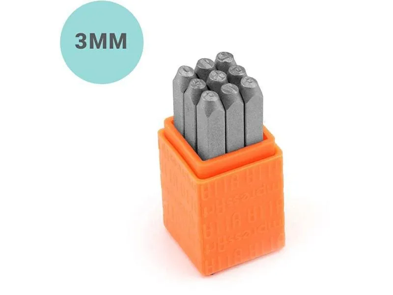 ImpressArt Prägestempel Set 3 mm Zahlen 1-9, 9 Stück ImpressArt Prägestempel Set 3 mm Zahlen 1-9, 9 Stück