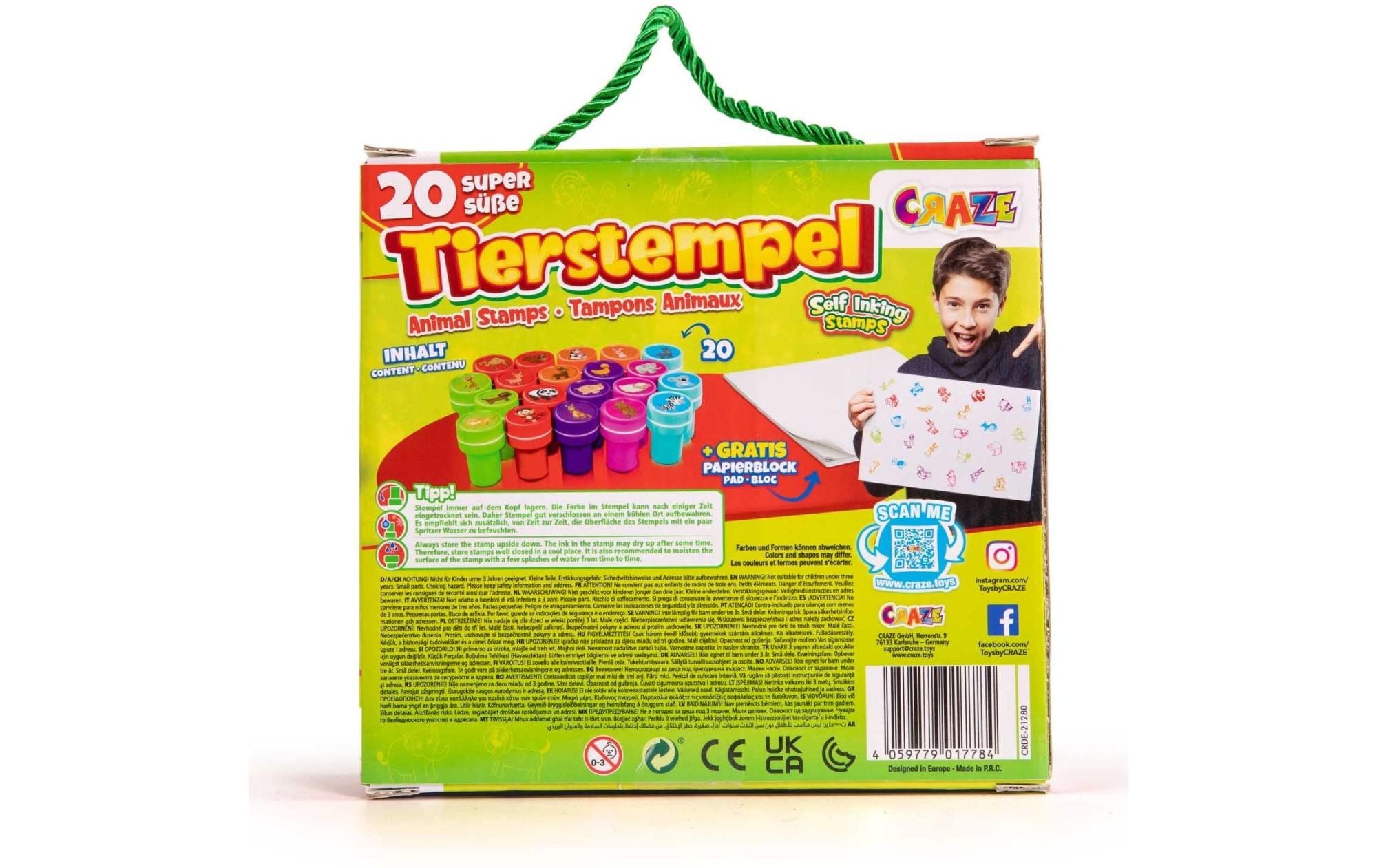 Craze Tierstempel 20 Stück
