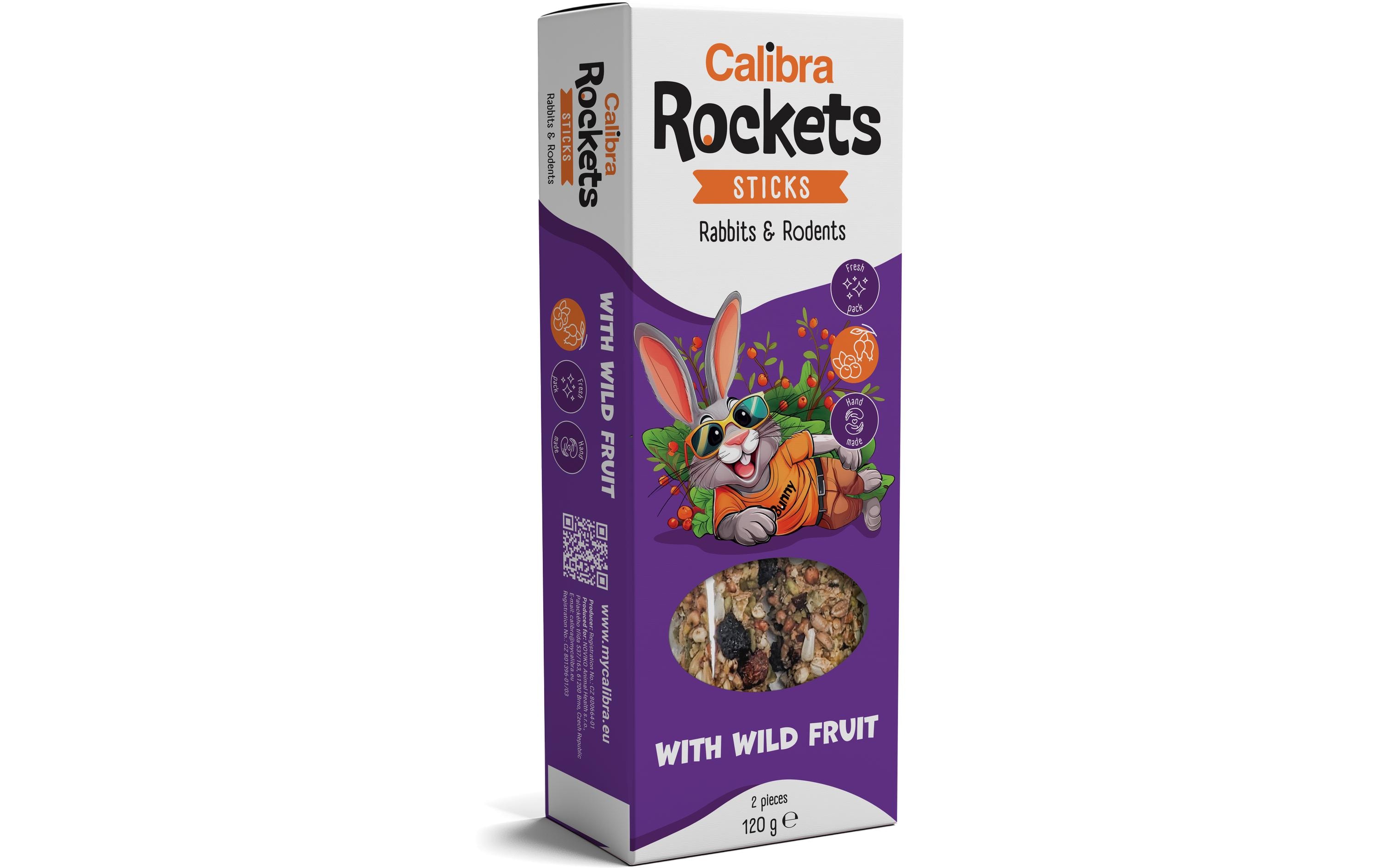 Calibra Snack Wildfrüchte Sticks Kaninchen und Nager 2 Stück
