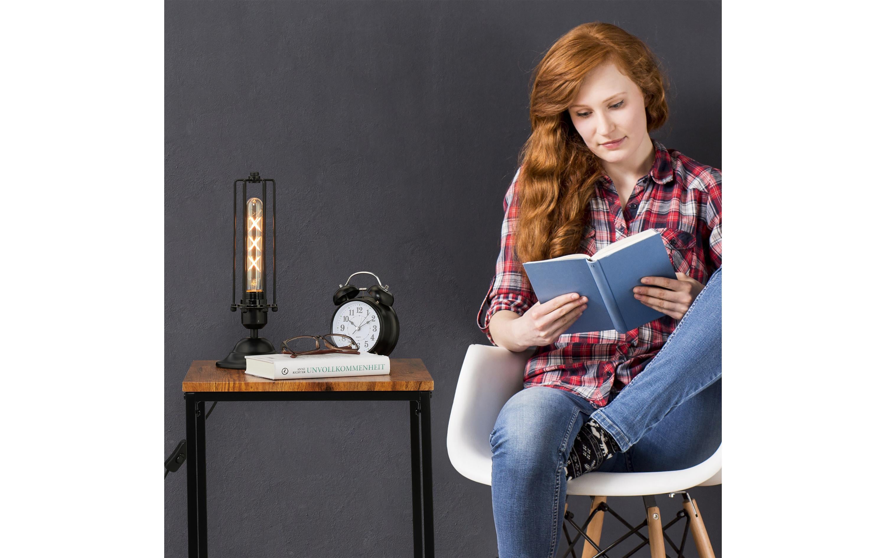 relaxdays Beistelltisch 3er Set Braun/Schwarz