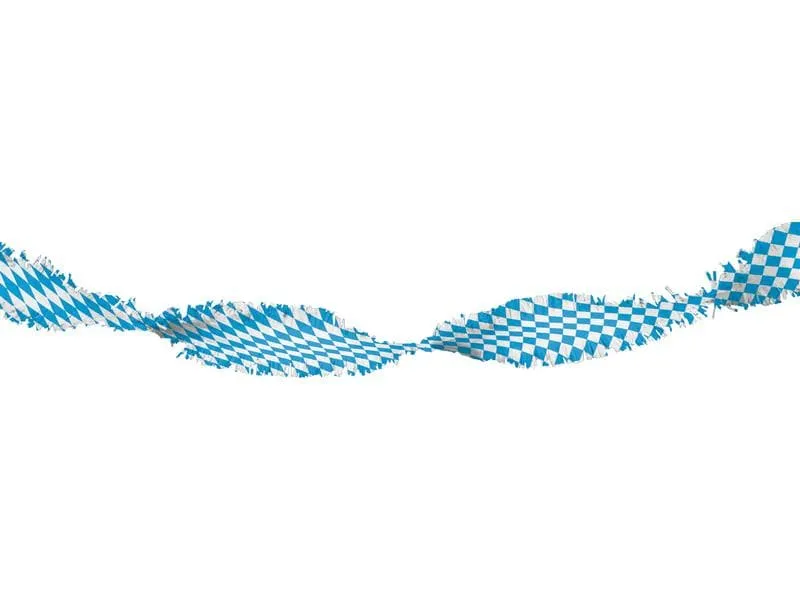 Folat Girlande Oktoberfest 6 m, Blau/Weiss