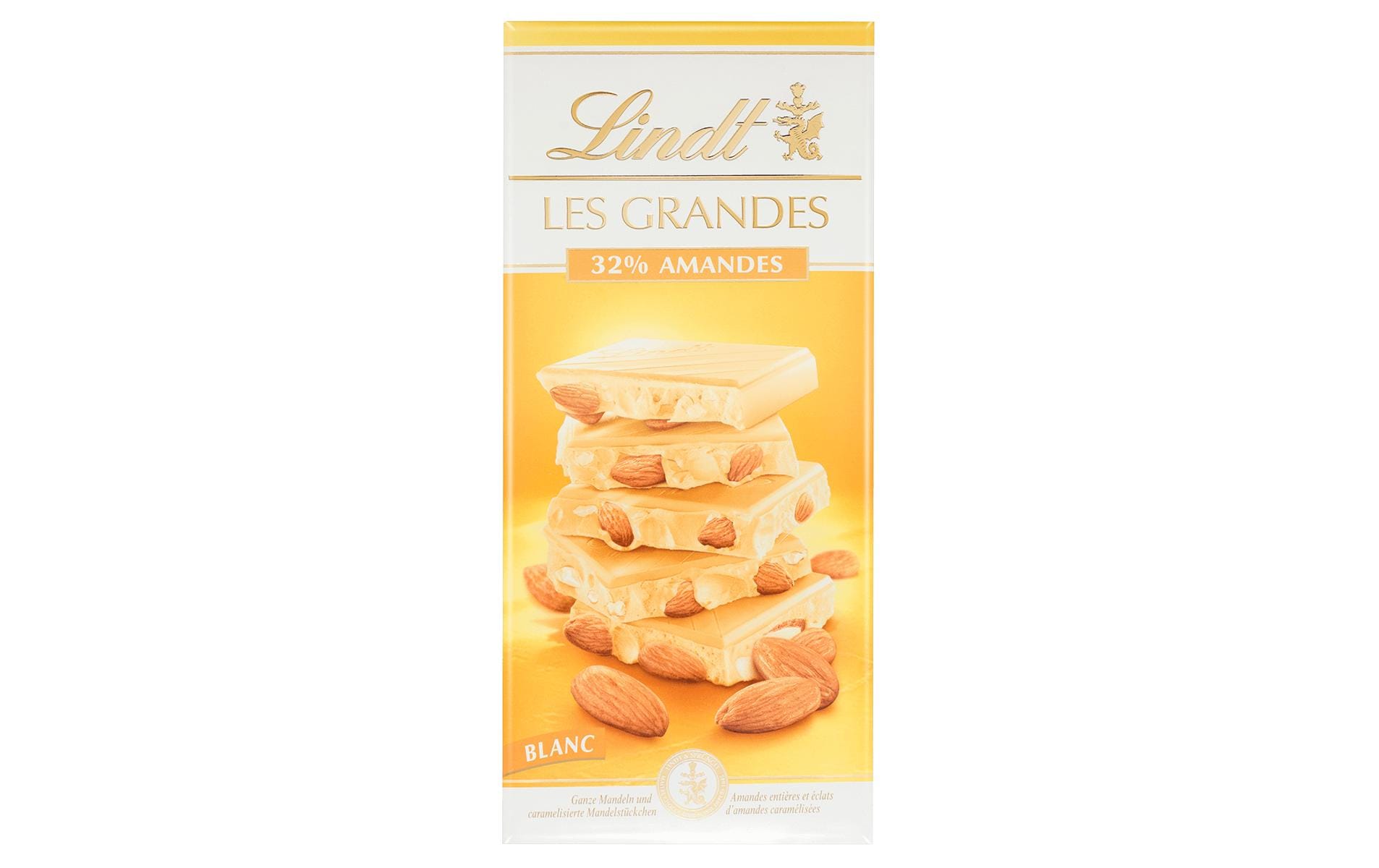 Lindt Tafelschokolade Les Grandes Weiss Mandel 150 g