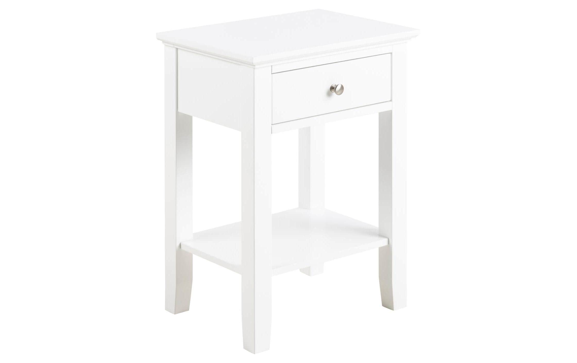 AC Design Nachttisch Linnea Weiss, 45 x 34 x 62.8 cm