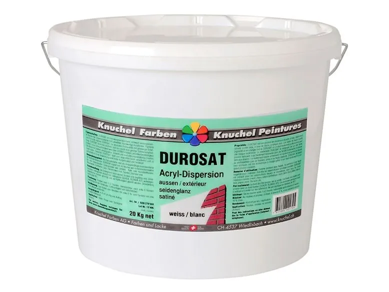 Knuchel Aussendispersion Durosat 1 kg Weiss 9003