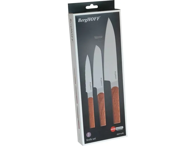 BergHOFF Messer-Set Dina Ion Eschenholz 3-teilig BergHOFF Messer-Set Dina Ion Eschenholz 3-teilig