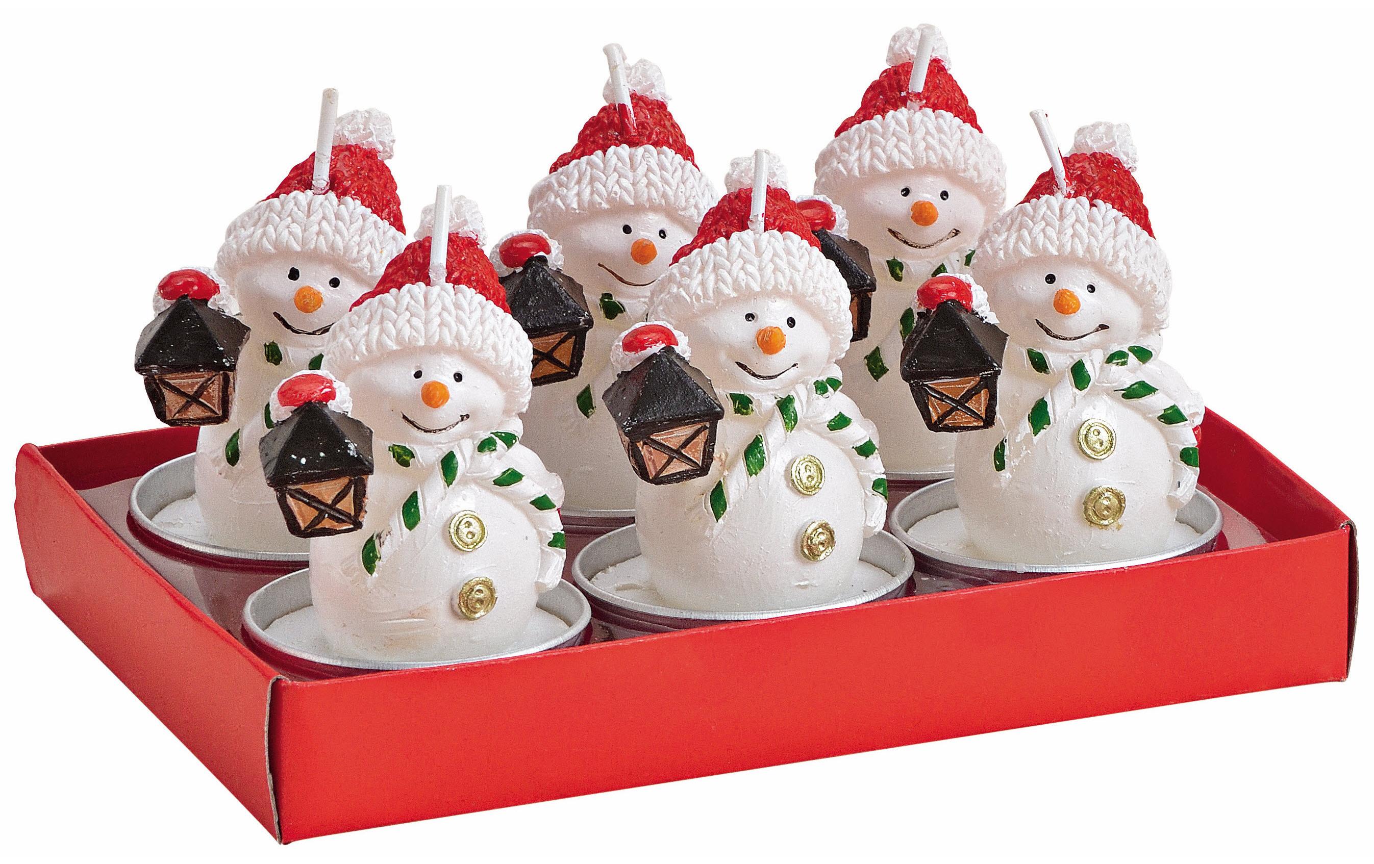 G. Wurm Teelichter Schneemann 6er Set