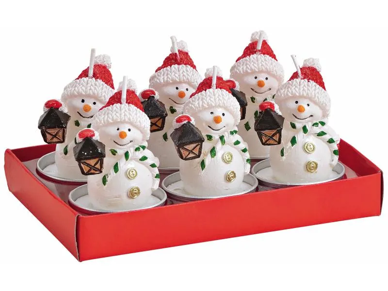 G. Wurm Teelichter Schneemann 6er Set