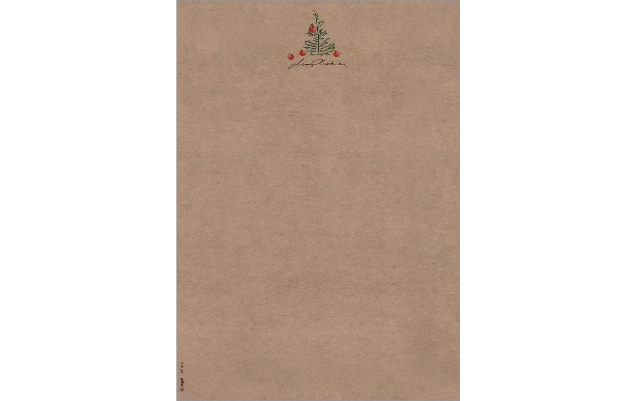 Sigel Motivpapier Christmas with apples, A4, 90 g/m², 100 Blatt