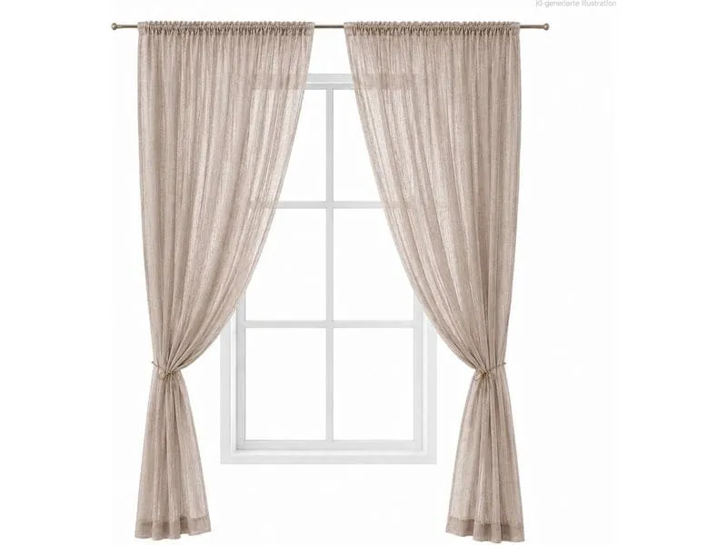 Urbanara URBANARA Vorhang 2er-Set Mafalda Nova 140 cm x 245 cm
