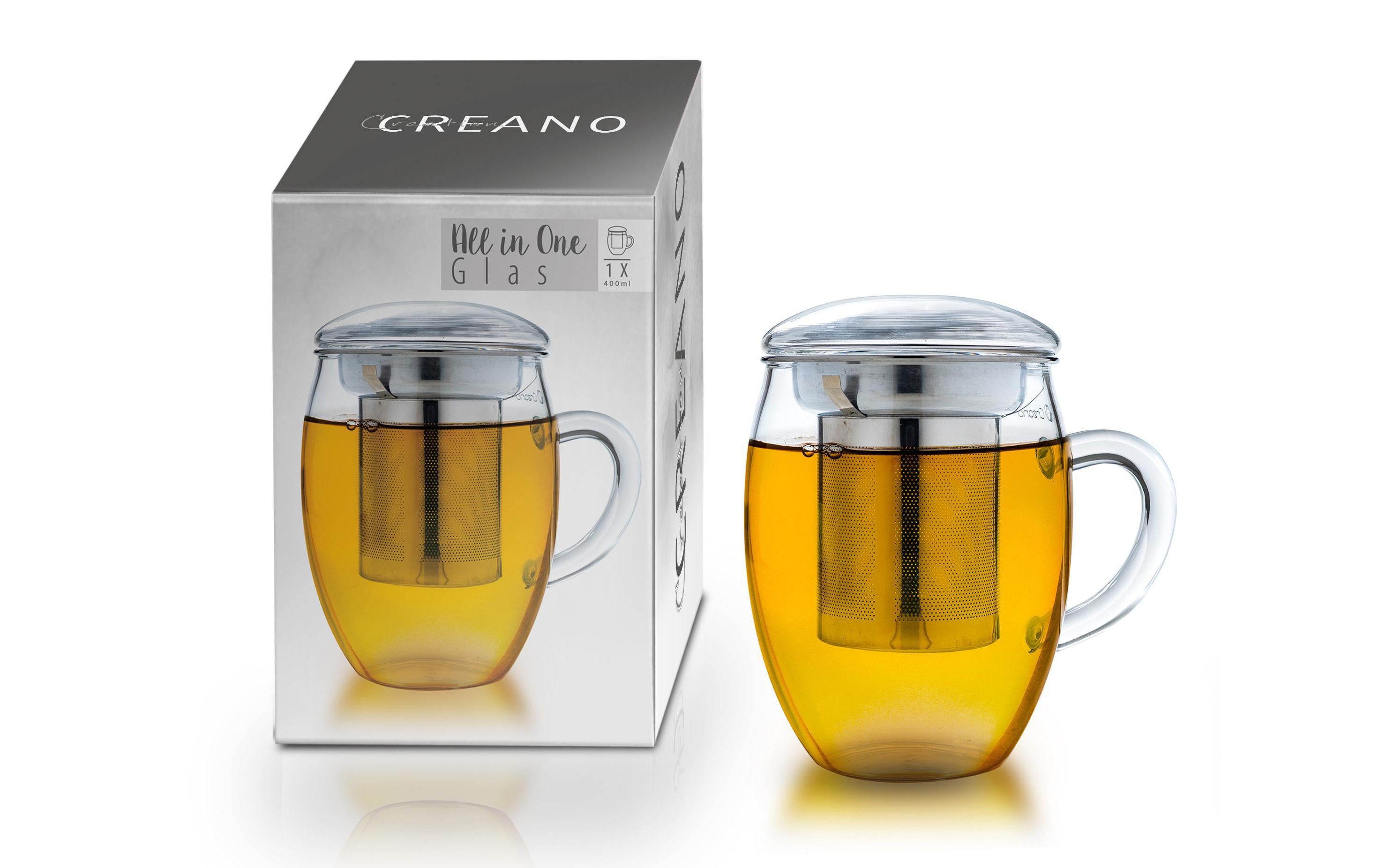 Creano Teetasse All-in-One 400 ml, 1 Stück, Transparent